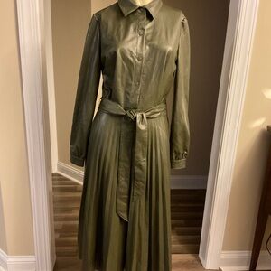 Elegant Olive Long Sleeve Dress